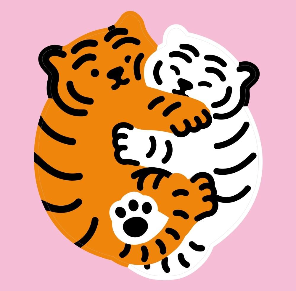 Muzik Tiger Double Tiger Big Removable Sticker 貼紙 - SOUL SIMPLE HK