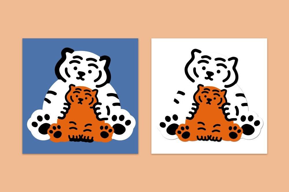 Muzik Tiger Bebe tiger Big Removable Sticker 貼紙 - SOUL SIMPLE HK