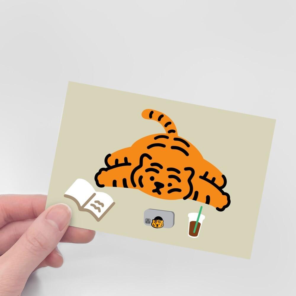 Muzik Tiger Not Today Tiger Postcard 明信片 - SOUL SIMPLE HK
