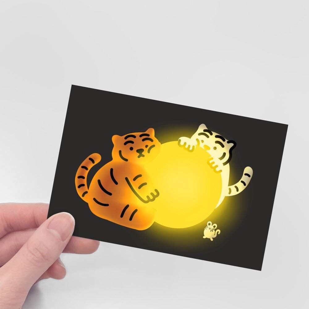 Muzik Tiger Full Moon Tiger Postcard 明信片 - SOUL SIMPLE HK