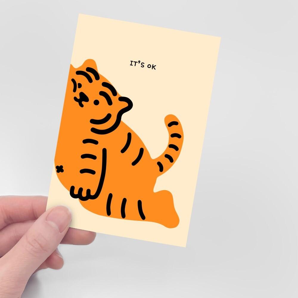Muzik Tiger It's Okay Tiger Postcard 明信片 - SOUL SIMPLE HK