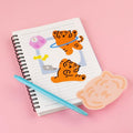 Muzik Tiger Diet Tiger 4pcs Stickers 貼紙(4p) - SOUL SIMPLE HK