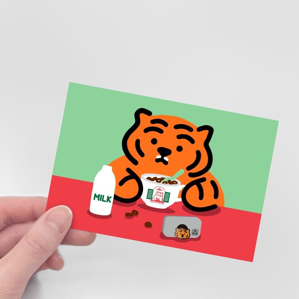 Muzik Tiger Cereal Tiger Postcard 穀物老虎明信片 - SOUL SIMPLE HK