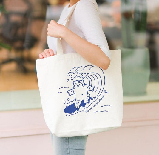Muzik Tiger Surfing Tiger Big Eco Bag 環保袋 - SOUL SIMPLE HK