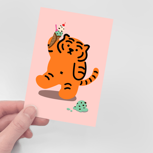 Muzik Tiger Mint Choco Tiger Postcard 明信片 - SOUL SIMPLE HK