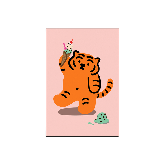 Muzik Tiger Mint Choco Tiger Postcard 明信片 - SOUL SIMPLE HK