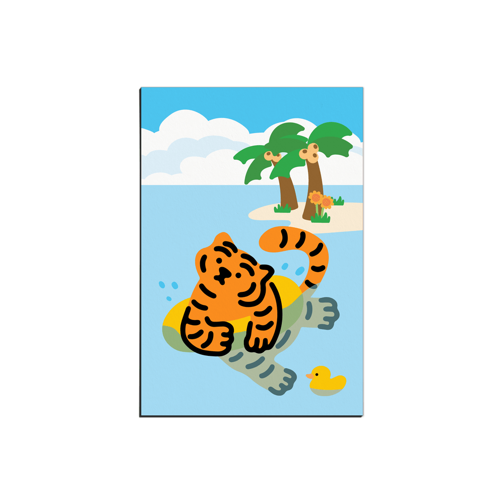 【現貨】Muzik Tiger Ocean Tiger Postcard 海洋胖虎明信片 - SOUL SIMPLE HK
