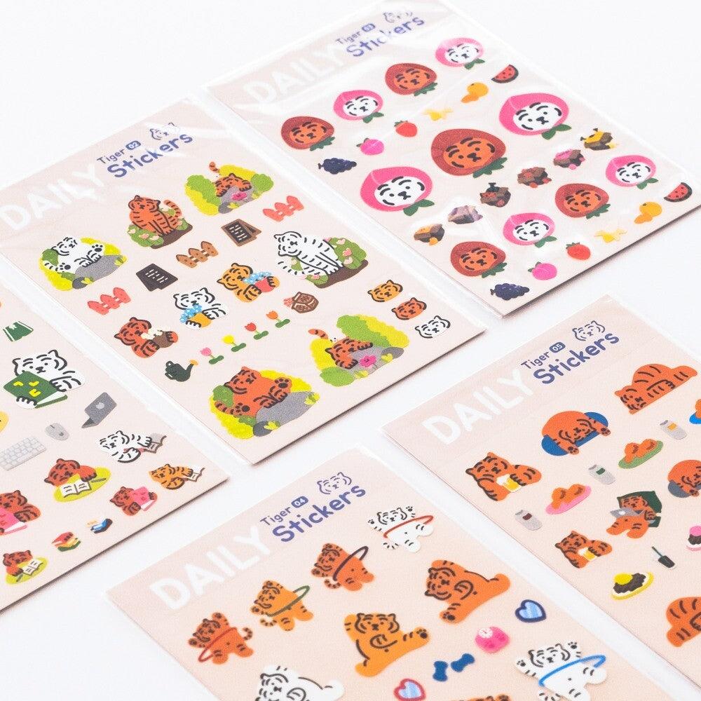 Muzik Tiger Daily Tiger Stickers 01-05 日常貼紙 (1p) - SOUL SIMPLE HK
