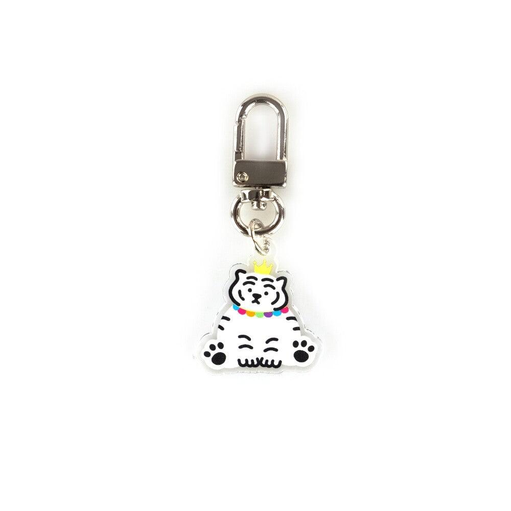 Muzik Tiger Cake Tiger Keyring 鑰匙扣（白） - SOUL SIMPLE HK