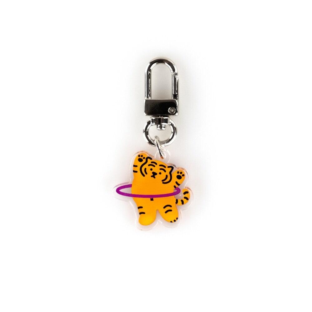 Muzik Tiger Hula-hoop Tiger Keyring 鑰匙扣（赤） - SOUL SIMPLE HK