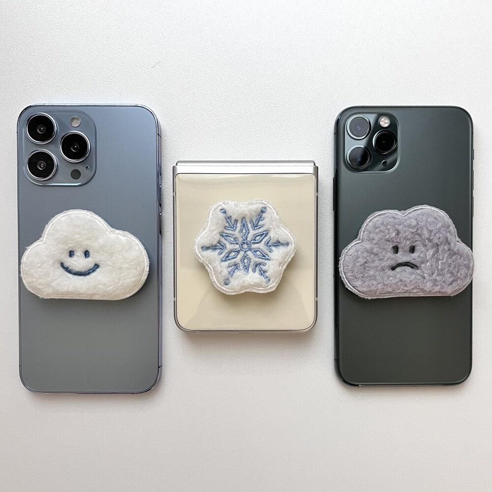 Skyfolio Fluffy Phone Grip Tok 毛毛刺繡手機支架（3款） - SOUL SIMPLE HK