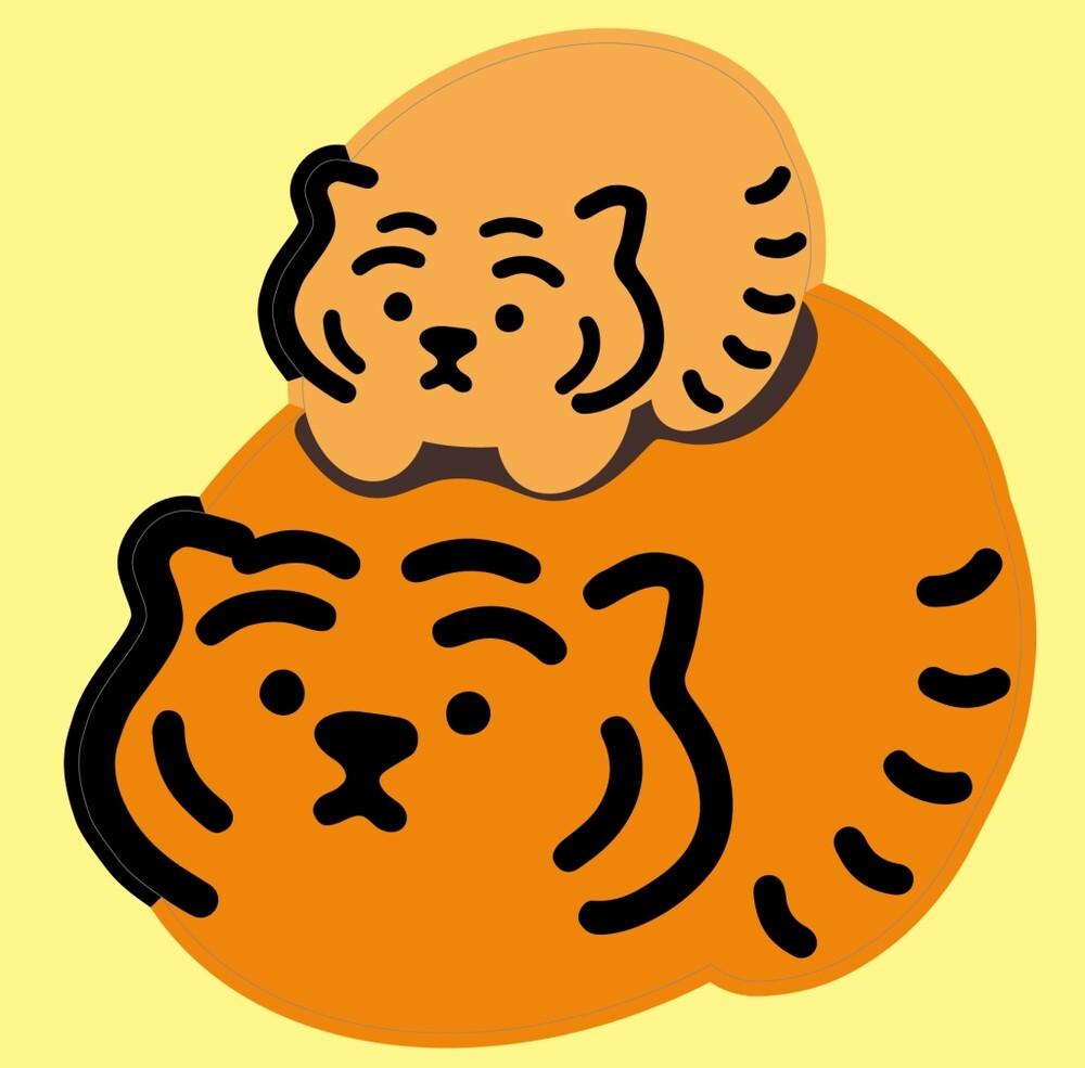 Muzik Tiger Bread Double Tiger Big Removable Sticker 貼紙 - SOUL SIMPLE HK