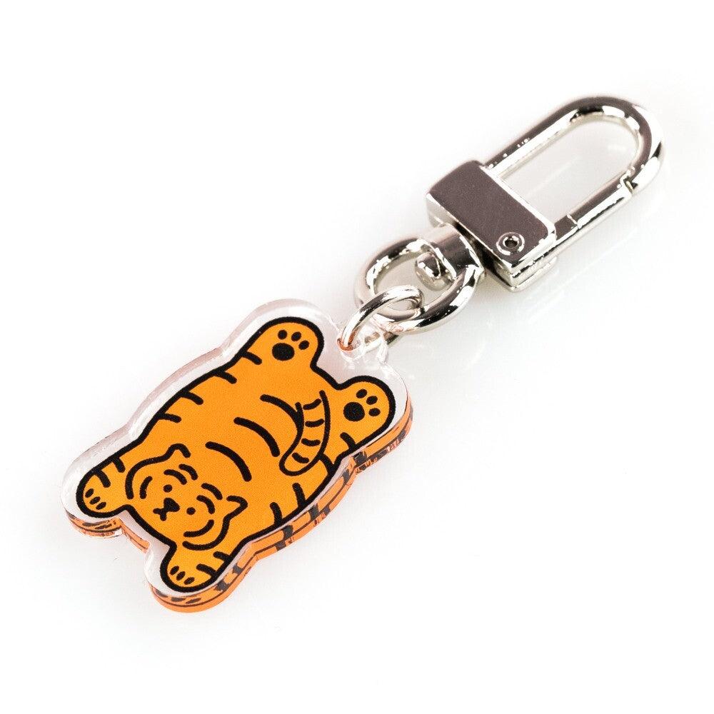 Muzik Tiger Flat Red Tiger Keyring 赤虎鑰匙扣 - SOUL SIMPLE HK
