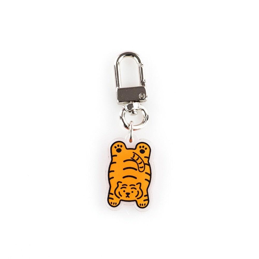 Muzik Tiger Flat Red Tiger Keyring 赤虎鑰匙扣 - SOUL SIMPLE HK