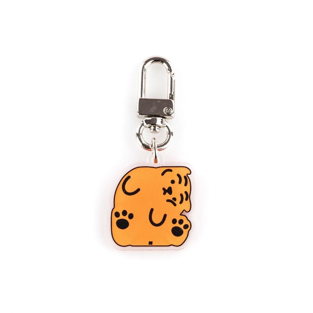 Muzik Tiger Square Red Tiger Keyring 方形赤虎鑰匙扣 - SOUL SIMPLE HK