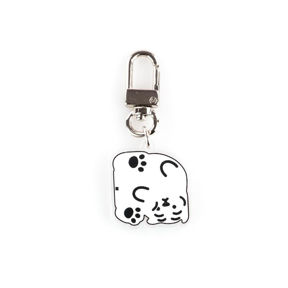 Muzik Tiger Square White Tiger Keyring 方形白虎鑰匙扣 - SOUL SIMPLE HK