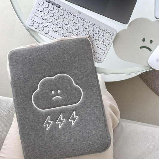 Skyfolio Dark Cloud iPad/Laptop Pouch (Gray) 平板/電腦保護套 - SOUL SIMPLE HK
