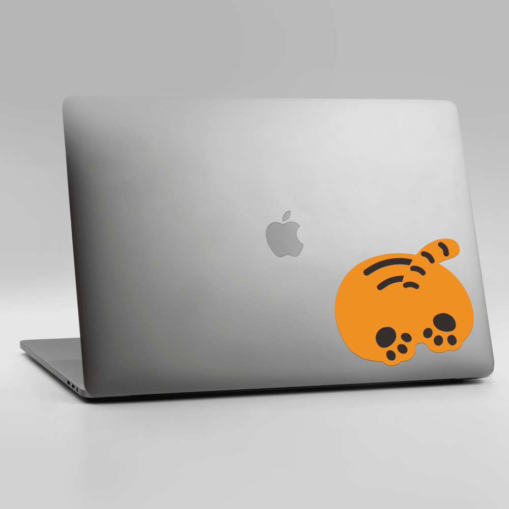 Muzik Tiger Dumpling Tiger Big Removable Sticker 貼紙（赤） - SOUL SIMPLE HK
