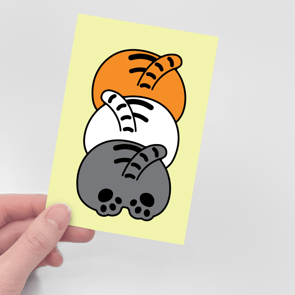 Muzik Tiger Three Tiger Dumplings Postcard 明信片 - SOUL SIMPLE HK