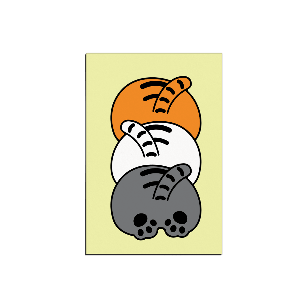Muzik Tiger Three Tiger Dumplings Postcard 明信片 - SOUL SIMPLE HK