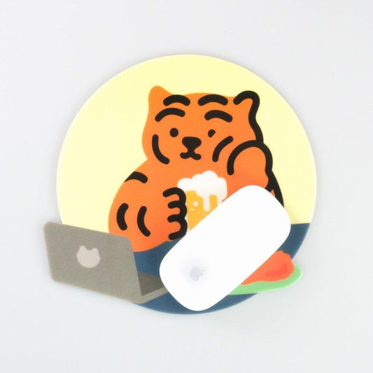 【現貨】Muzik Tiger Chicken & Beer Tiger PVC Mouse Pad 滑鼠墊 - SOUL SIMPLE HK
