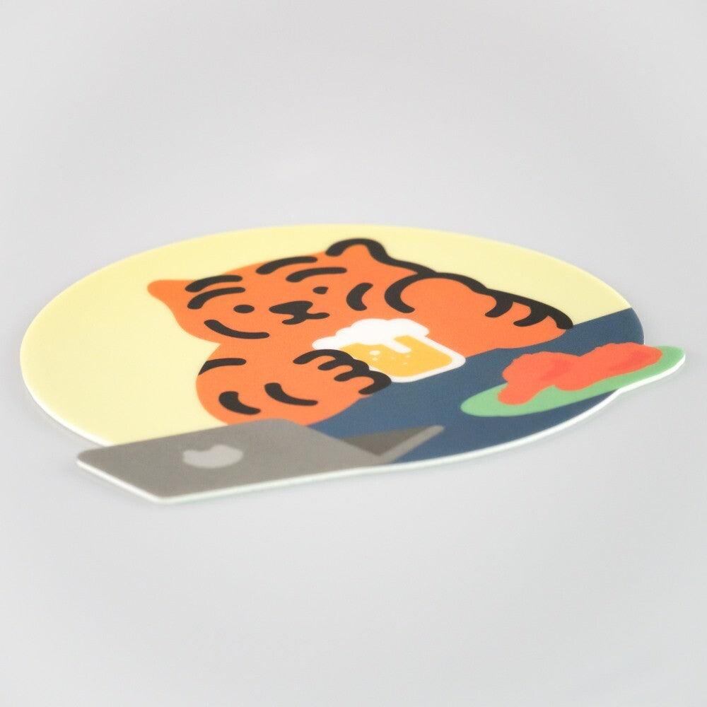 Muzik Tiger Chicken & Beer Tiger PVC Mouse Pad 滑鼠墊 - SOUL SIMPLE HK