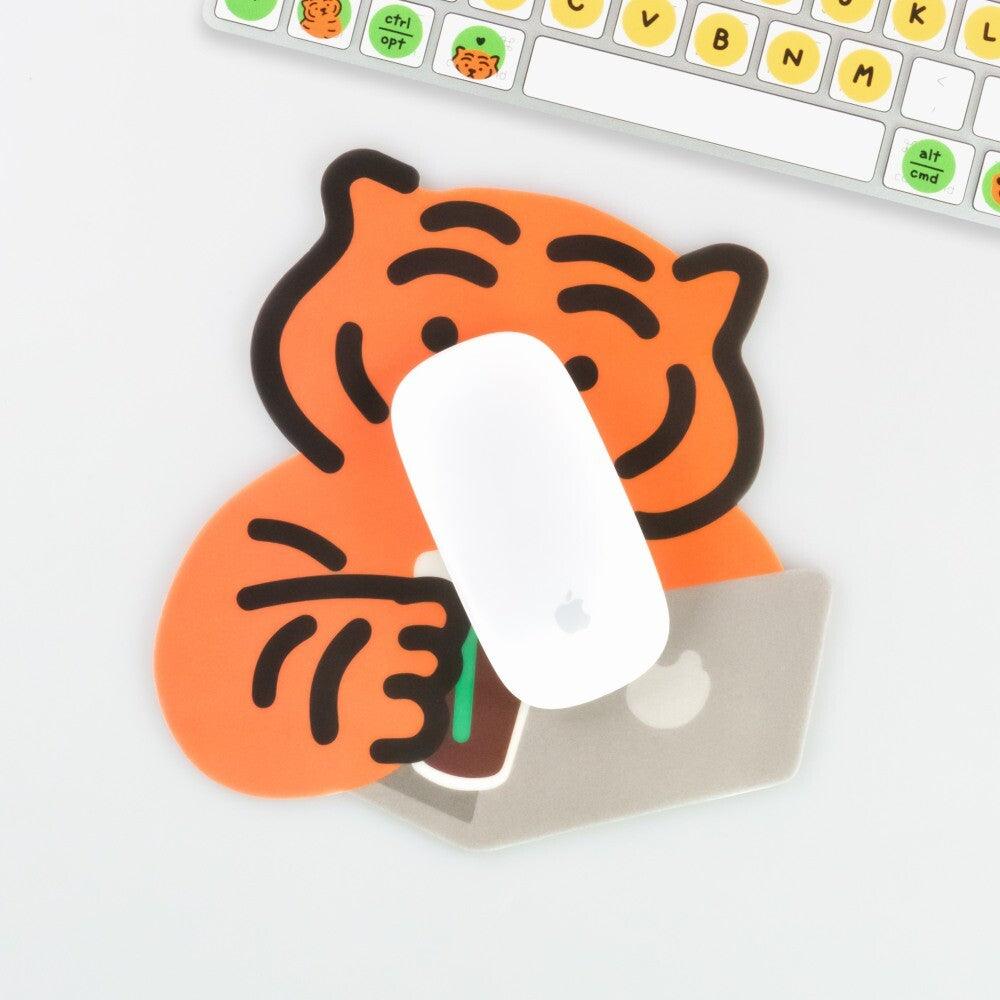 【現貨】Muzik Tiger Cafe Study Tiger PVC Mouse Pad 滑鼠墊 - SOUL SIMPLE HK