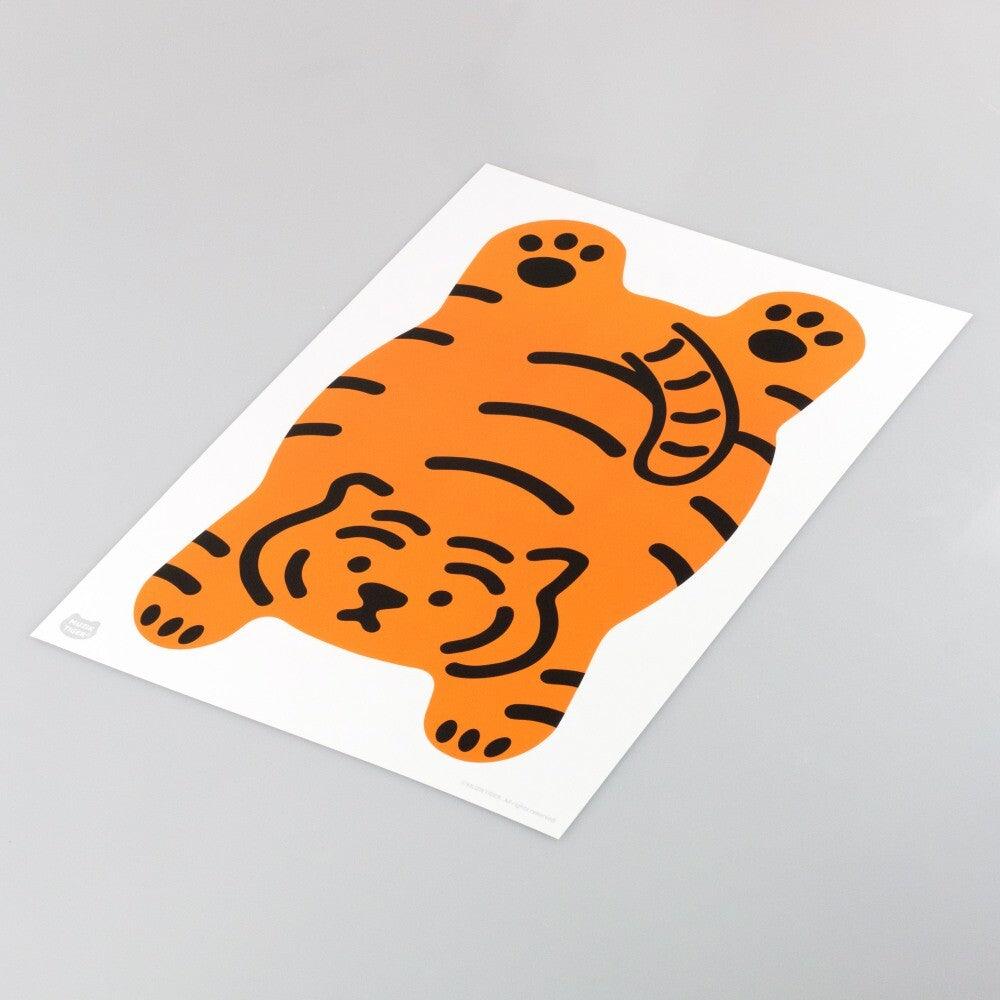 Muzik Tiger Plop Down Flat Tiger A3 Poster 海報 - SOUL SIMPLE HK
