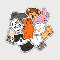 Muzik Tiger Big Removable Stickers 01 貼紙 (11pcs) - SOUL SIMPLE HK