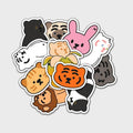 Muzik Tiger Big Removable Stickers 02 貼紙 (11pcs) - SOUL SIMPLE HK