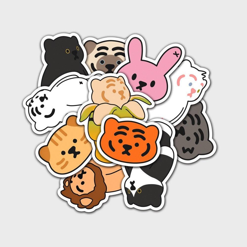 Muzik Tiger Big Removable Stickers 02 貼紙 (11pcs) - SOUL SIMPLE HK