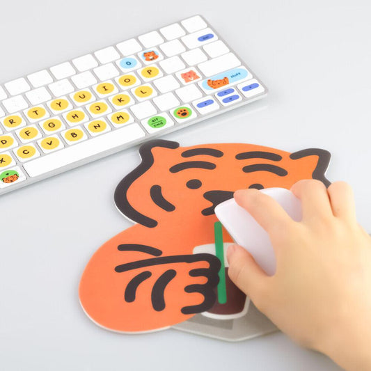 【現貨】Muzik Tiger Cafe Study Tiger PVC Mouse Pad 滑鼠墊 - SOUL SIMPLE HK