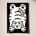 Muzik Tiger White Plop Down Flat Tiger A3 Poster 海報 - SOUL SIMPLE HK