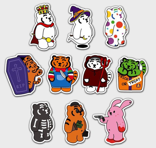 Muzik Tiger Halloween Removable Stickers 07 貼紙 (10pcs) - SOUL SIMPLE HK