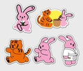Muzik Tiger Big Removable Stickers 08 貼紙 (11pcs) - SOUL SIMPLE HK