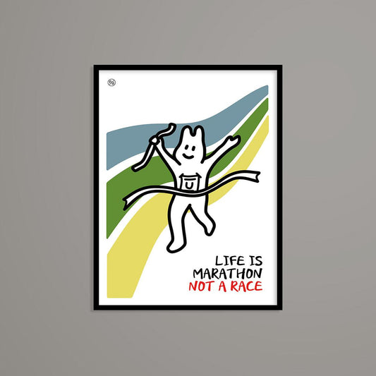Percentage/Design p/d 幽靈大軍 Life is Marathon Poster A4/A3 海報 - SOUL SIMPLE HK